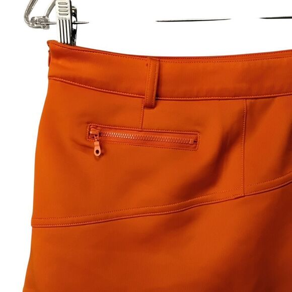 PGM (Pro Golf Masters) Orange Asymmetrical Pleated Golf/Tennis Skort - Size 30 - Picture 9 of 14